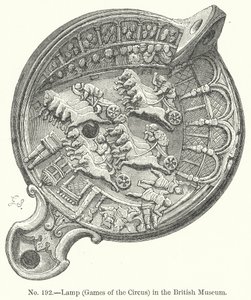 Lampe (Jeux du cirque) au British Museum (gravure) - English School