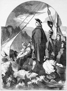 Débarquement du Chevalier de St. George en Écosse, illustration de 