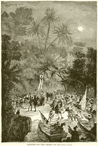 Débarquement sur le rivage de San Salvador - English School