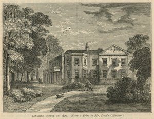 Langham House en 1820 - English School