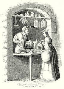 Lanterniers (gravure) - English School