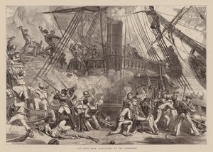 Dernière scène de "Trafalgar", au Canterbury (gravure) - English School
