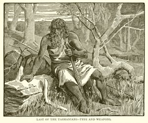 Derniers des Tasmaniens--Type et armes - English School