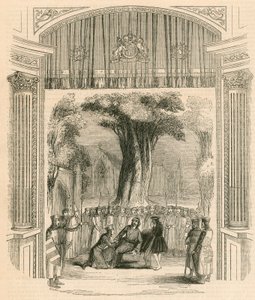 Dernière scène de la pièce King John, Théâtre de Drury Lane, Londres