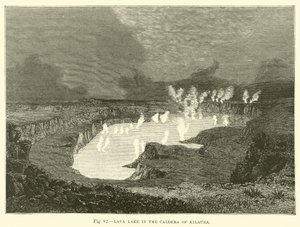 Lac de lave dans la caldeira de Kilauea