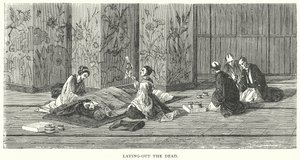 Mise en terre des morts (gravure) - English School