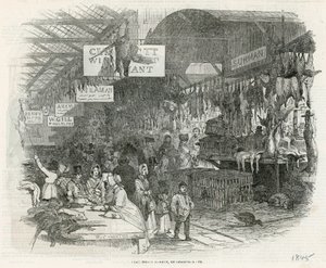 Marché de Leadenhall la veille de Noël, 1845