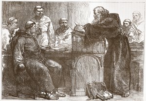 Lefèvre donnant une conférence à la Sorbonne, illustration de L