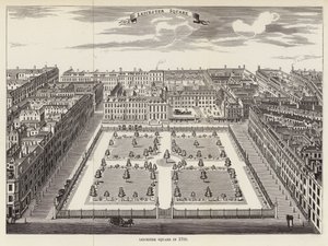 Leicester Square en 1700 - English School