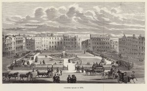 Leicester Square en 1874 - English School
