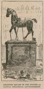 Leicester Square dans les années 1860 : une publicité théâtrale capitale - English School