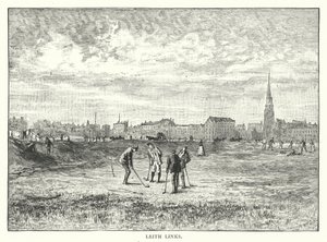 Leith Links (gravure) - English School