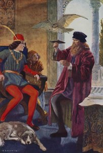 Léonard regarde vers l