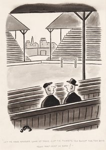 Laisse-moi revoir ces billets de Cup Tie que tu as achetés pour dix livres à ce type de Soho, dessin de John
