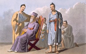 Chef Lewchewan et ses assistants, 1820 - English School
