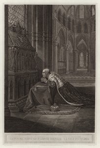 Louis VII, roi de France, devant la tombe de Beckett