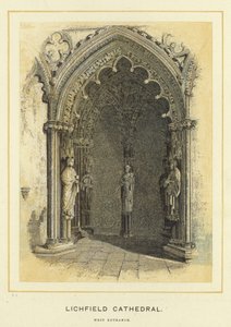 Cathédrale de Lichfield, entrée ouest - English School