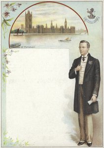 Carte Liebig représentant Joseph Chamberlain