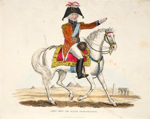 Lieutenant-général Sir Ralph Abercrombie, publié par Richard Evans, gravé par Romney, illustration de An Historical Account of the Battle of Waterloo par William Mudford, 1816 - English School
