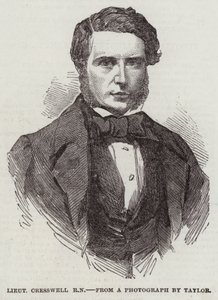 Lieutenant Cresswell, RN (gravure) - English School