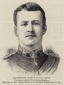 Lieutenant John Stewart Shaw - English School