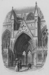 Cathédrale de Lincoln, entrée nord - English School
