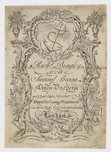Drapier de lin, Bingley & Bragg, carte de visite - English School