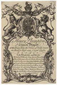 Drapier, carte de visite - English School