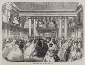 Réunion littéraire dans la nouvelle salle de M. Mudie - English School