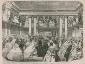 Réunion littéraire dans la nouvelle salle de M. Mudie - English School