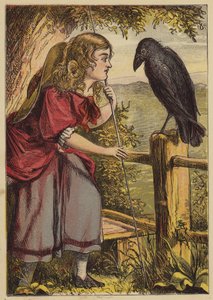 La Petite Bo-Peep (gravure en couleur) - English School
