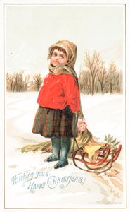 Petite fille debout près d