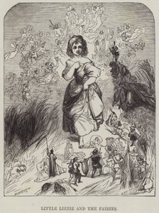 La petite Lizzie et les fées (gravure) - English School