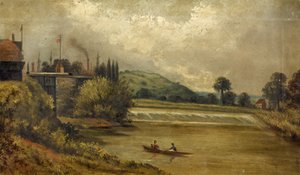 Llanthony Weir Gloucester, 1850-1900 - English School