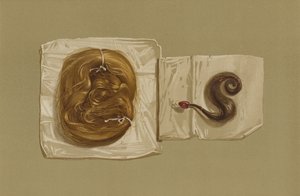 Mèche de cheveux de Marie Stuart, mèche de cheveux du roi Charles Ier - English School