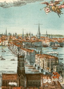 Pont de Londres (gravure en couleur) - English School