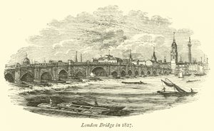 Pont de Londres en 1827 - English School