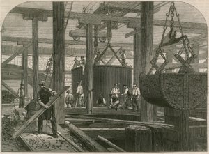 Travaux de ponts ferroviaires de Londres, Chatham et Dover à Blackfriars - English School