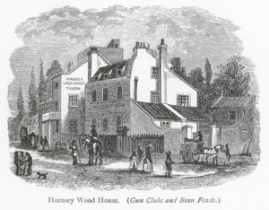 Clubs de Londres : Hornsey Wood House (gravure) - English School