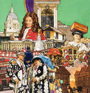 London Montage (gouache sur papier)
