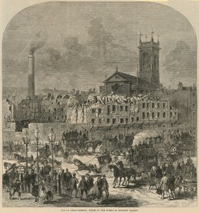 Améliorations de Londres : état des travaux dans la vallée de Holborn - English School