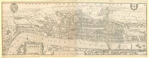 Londres sous le règne de la reine Élisabeth I, fac-similé de la carte d