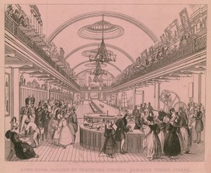 Grande salle, Galerie de la Science Pratique, Adelaide Street, Strand, Londres - English School