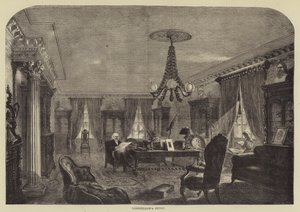 Le bureau de Longfellow (gravure)