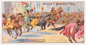 Libération des chevaux lors du couronnement d