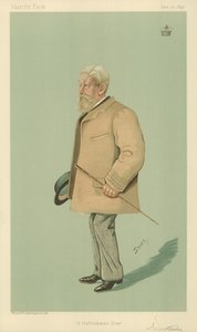 Lord Arthur Wrottesley, Un pair du Staffordshire, 20 juin 1895, caricature de Vanity Fair - English School