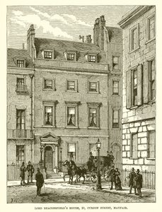 Maison de Lord Beaconsfield, 19, Curzon Street, Mayfair