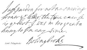 Lord Bolingbroke - English School