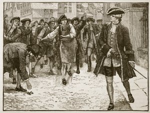 Lord Bute et les Londoniens, 1763 (illustration de Cassells Illustrated History of England)