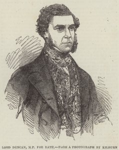 Lord Duncan, député de Bath (gravure) - English School